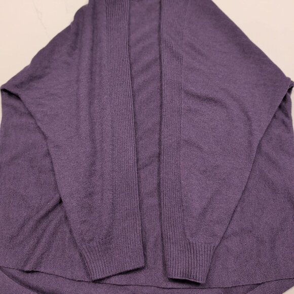 Chico's Cashmere Blend Sz 0 S Sweater Solid Rust Purple Women's Ribbed Pullover - Picture 5 of 10